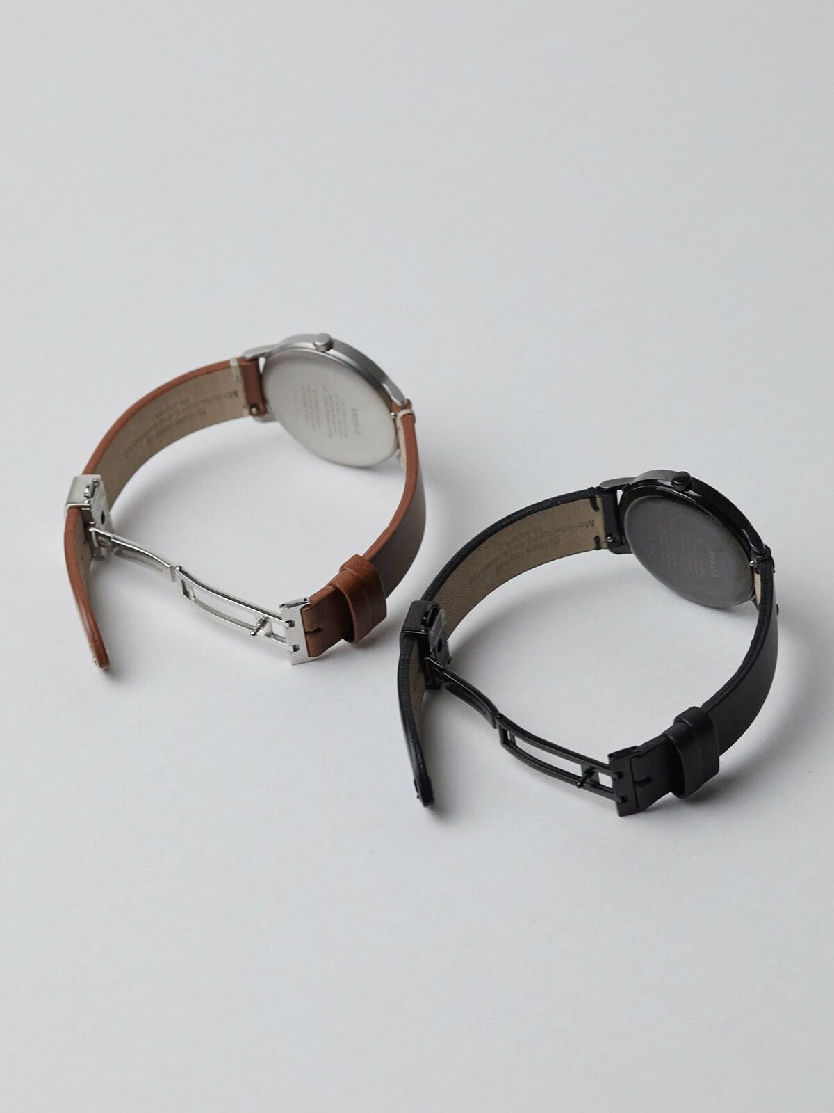 STRAP SILVER D BUCKLE BLACK BUTTERO LEATHER | sazare公式ストア
