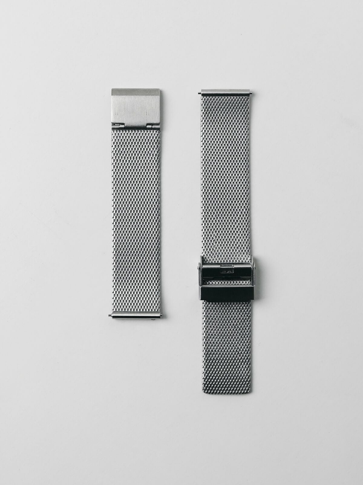 SK01 / SS SILVER HONING FINISH / BLACK DIAL / SILVER MESH | sazare