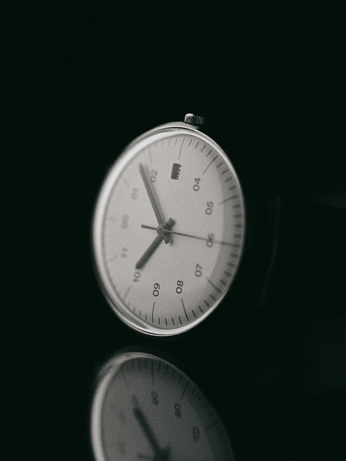 SK02-38mm / SS SILVER MIRROR FINISH / WHITE DIAL / BLACK CORDOVAN